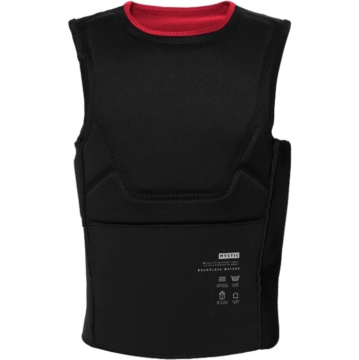 2024 Mystic Mens Solace Front Zip Kite Impact Vest 35005.240235 - Red